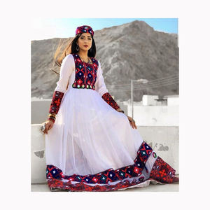 Nuevo estilo de talla grande para mujer Afghani Kuchi vestido de mujer para boda y fiesta Vestido de manga larga tamaño personalizado y colores vestido afgano - Product Image 5
