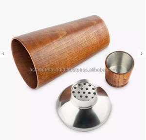 Accessoire de bar de luxe moderne Shaker à cocktail en acier inoxydable de haute qualité 500/700ML Shaker à vin plaqué argent Bar haut de gamme - Product Image 3