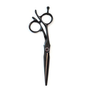 Ciseaux de coupe de cheveux incurvés enduits de couleur noire ciseaux de bord de lame élégant de cheveux ciseaux résistants pour le Salon - Product Image 5