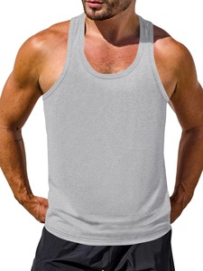 เสื้อยืดผ้าฝ้ายแท้แขนกุดสีดำสีขาวสำหรับผู้ชายเสื้อเทรนนิ่งลำลองขนาดใหญ่พิเศษสำหรับฤดูร้อนเสื้อยืดวิ่งสำหรับผู้ชาย - Product Image 2