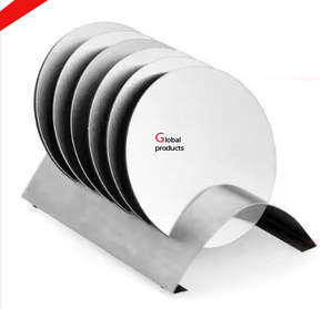 Posavasos de forma redonda con acabado dorado de aspecto real 2025 para restaurante y bar de hotel - Product Image 4