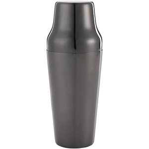 Shaker à cocktails en métal noir avec revêtement en poudre pour bars et hôtels, outil de bar professionnel personnalisable en gros pour clubs et événements - Product Image 2