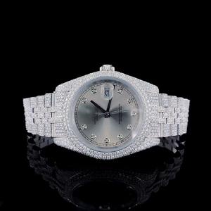 Reloj de Diamantes Plateado Moderno de Primera Calidad para Fiestas de Trabajo y Regalos, Disponible para Exportación, Precio desde India - Product Image 1