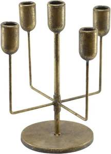 Candelabro Nórdico Minimalista de Latón y Hierro, Portavelas Geométrico en Forma de U, Soporte Decorativo Moderno de Mediados de Siglo para Eventos - Product Image 2