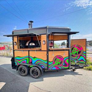 Venta al por mayor de aluminio acero galvanizado remolque camión comida rápida bebida al aire libre cocina móvil para aperitivos para helados perritos calientes - Product Image 2