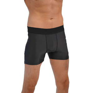 กางเกงขาสั้นรัดกล้ามเนื้อผู้ชายขายส่ง แบรนด์ส่วนตัว ผ้าฝ้าย 100% สีพื้น โลโก้สั่งทำได้ สำหรับออกกำลังกายและเล่นกีฬา - Product Image 2