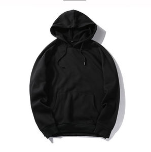 Custom Winter Warm Fleece 100% Cotton Mens Pullover Hoodies Solid Color <b>Hip</b> Hop Streetwear Sweatshirts - Product Image 5