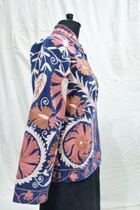 Última colección abrigo de alta calidad hecho a mano Suzani bordado Kantha chaqueta para mujer dulce largo Suzani chaqueta de invierno Natural - Product Image 3