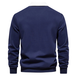 Manches longues Polo col à capuche tendance 2025 nouveau automne taille européenne commerce extérieur hommes à capuche haute qualité décontracté polyvalent hommes - Product Image 1