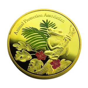 Пользовательские 3D тисненые позолоченные монеты