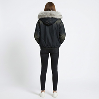 Veste en jean à capuche unisexe personnalisée, en coton molletonné de haute qualité, fermeture éclair, effet délavé, doublure en fourrure noire, coupe oversize, hiver, écologique