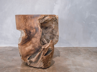 Tabouret en teck massif, mobilier d'appoint pour restaurant, hôtel, villa, complexe hôtelier, café, mobilier commercial pour l'hôtellerie, vente en gros