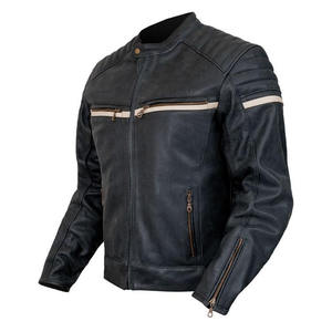 Blouson de moto unisexe en cuir coupe-vent style européen pour motard – Vente en gros usine 2026 - Product Image 3