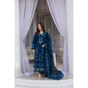 Conjuntos de Traje Bordado para Mujer Mehm-Daisy Lawn MBN-08 - Product Image 1