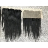 13x4 Transparent pour dentelle frontale perruque os droite couleur naturelle vietnamien cheveux bruts longue vague profonde Style pour les femmes noires - Product Image 2