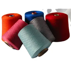 Recycled Custom color polyester yarn twisting weaving yarns for fabric
