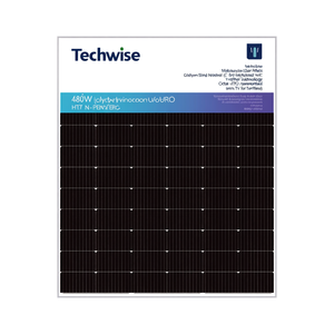 Panel Solar Policristalino Techwise de 480W con Tecnología HJT N-Type PERC, Grado Industrial, Certificado TUV - Product Image 2