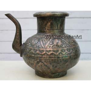 Old Paper Mache <b>Copper</b> Model 1 <b>Vase</b> - Product Image 4