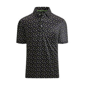 Polo de golf pour hommes, manches courtes avec col, tissu tricoté doux, vêtements de sport pour l'entraînement physique, tenues de tous les jours - Product Image 4
