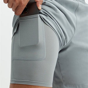 Short de Survêtement Unisexe Personnalisé à Bord Brut en Éponge Française Vêtements Écologiques Personnalisé 260g 100% Coton Unisexe Acid Wash Baggy Shorts - Product Image 2