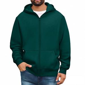 Sudaderas con capucha y Jersey con cremallera de algodón 100% para hombre, sudaderas con capucha, forro polar informal para Otoño/Invierno, ajuste Regular transpirable - Product Image 5
