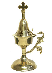 Quemador de Incienso Dorado Decorativo Hecho a Mano de Calidad Sostenible para Uso en el Hogar y Hoteles, Quemador de Incienso de Mesa - Product Image 5