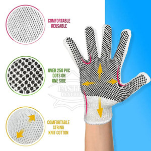 Best Quality Comfortable Knitted Cotton Gloves Custom Size Made In Pakistan Cotton Gloves For Adult - Product Image 2