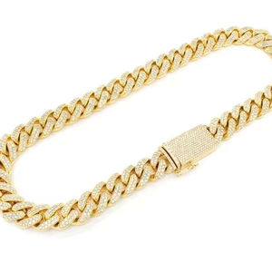 Somptueux collier de diamants en argent sterling cultivé en laboratoire E couleur coupe brillante VVS2 clarté mariage de femmes étincelantes de haute qualité - Product Image 1