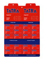 Lames de rasage en acier inoxydable de qualité supérieure TATRA Platinum pour un rasage en douceur en acier suédois platine et revêtement PTFE