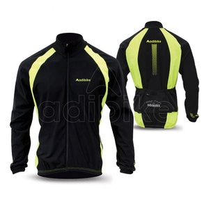 Custom Logo <b>Men's</b> Thermal <b>Cycling</b> <b>Jackets</b> Breathable Wool Shell Windbreaker with Zipper Closure for Outdoor Activities - Product Image 1