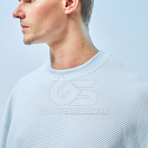 Sweat-shirt surdimensionné pour homme Pull en molleton de coton lourd avec épaules tombantes pour un look streetwear urbain tendance - Product Image 6