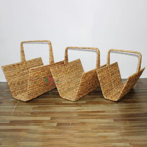 Artex Dong Thap Factory Cesta de almacenamiento de jacinto de agua natural Organizador multiusos para espacios habitables y decoración del hogar - Product Image 6