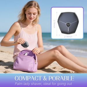 Afeitadora Eléctrica para Mujer, Inalámbrica, Indolora, Depilación Facial y Corporal para Brazos, Axilas y Bikini, Resistente al Agua IPX7 - Product Image 3