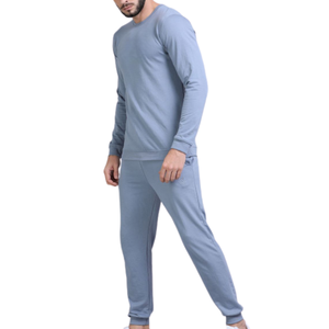 Ensembles de cordons Deux pièces en coton de qualité supérieure pour hommes, tenue décontractée douce et respirante Fabricant OEM pour commandes en gros - Product Image 2