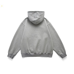 Sudadera con capucha de algodón 100% Vintage Unisex, ropa de abrigo holgada de calle alta, logotipo frontal, diseño forrado de Otoño de temporada, patrón de letras de Color sólido - Product Image 4