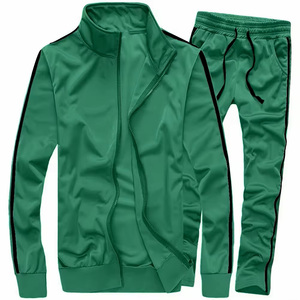 Chándales de lana con cremallera para hombre de alta calidad, venta al por mayor, entrenamiento de gimnasia, ropa de calle para atletas al aire libre, talla XL para invierno - Product Image 1