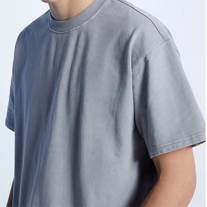 Unisex T Shirt Wholesale Custom Private Label 100% Cotton Anti-Wrinkle O-Neck <b>Short</b> <b>Sleeve</b> Solid Regular Fit with Logo Printing - Product Image 3