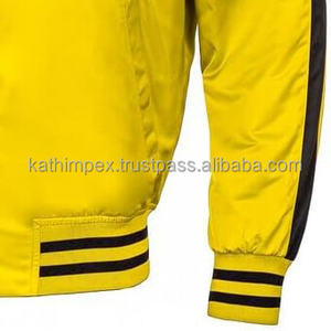 Venta al por mayor Amarillo Negro Elegante Ligero Transpirable Satén Chaquetas de los hombres ideales para Casual y Streetwear Pedido a granel - Product Image 6