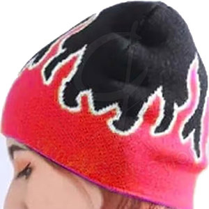 Bonnet d'hiver chaud de haute qualité Bonnets tricotés Logo de broderie personnalisé Design uni avec impression par sublimation Prix - Product Image 3