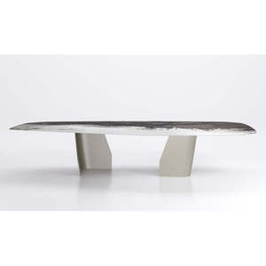 Senator Elegant & Modern Dining <b>Table</b> Set Convertible & Extendable Made of Solid Wood Sintered Stone & Marble for House Use - Product Image 1