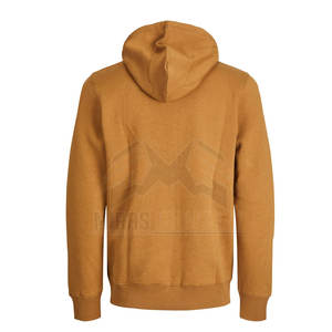 เสื้อกันหนาวสวมหัวมีฮู้ดสำหรับผู้ชายผ้าคอตตอนพิมพ์ลายสีพื้นปรับแต่งโลโก้ได้ใส่สบายสำหรับฤดูหนาว - Product Image 2