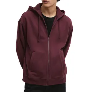 Wholesale Manufacturer 320gsm 100%cotton 3D Embossed Puff Print Pullover Zip Up Custom Hoodie with Customized Logo