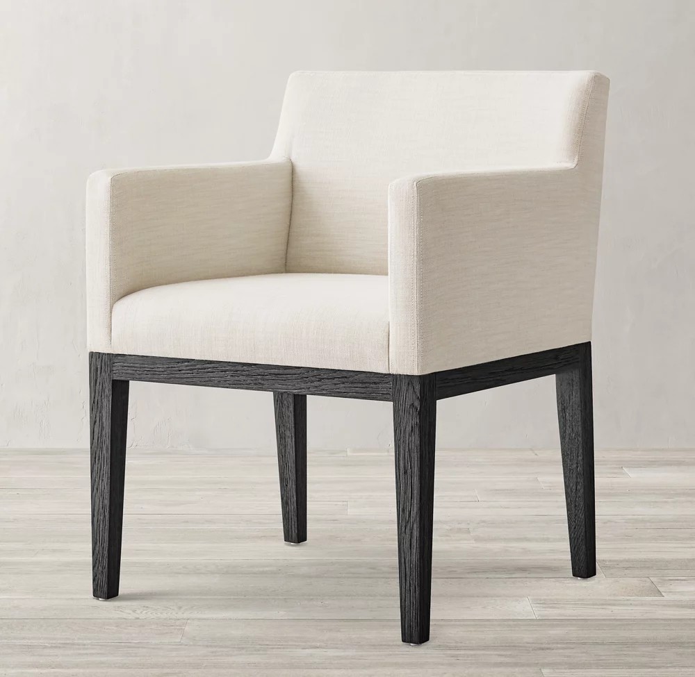 Обеденный стул из плотной дубовой ореховой ткани