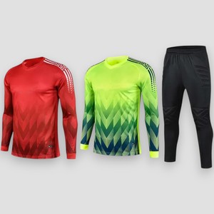 Traje de fútbol Camisas y Tops Camisetas de portero de fútbol Uniformes para niños Hombres Mujeres Codo Protector Fútbol Portero Keeper Jersey - Product Image 3
