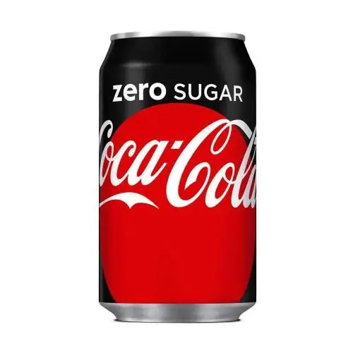 Caneca de refrigerante Zero Sugar Coca-Cola 330ml pronta para você