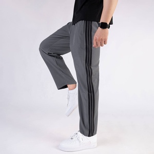Pantalones Deportivos Grises para Hombre INDEX APPAREL, Cintura Elástica, Franja Lateral, Pantalones Casuales, Tejido Transpirable, para Primavera - Product Image 3