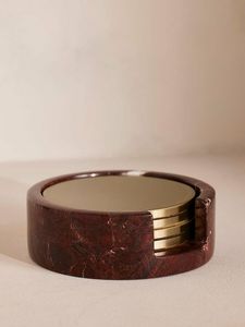 Posavasos de metal personalizado hecho a mano con corte láser posavasos con acabado dorado para Decoración de mesa de hogar y boda a precio mayorista - Product Image 6