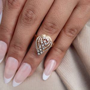 Anillo de compromiso de estilo victoriano de oro sólido de 18 quilates con certificación IGI, joyería de diamantes naturales, anillo de diamantes de 4 EE. UU. - Product Image 3