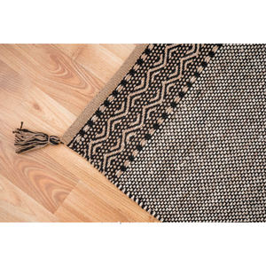 Fourniture d'usine tapis en coton personnalisable 4 côtés glands faits à la main pour salon chambre et porte d'exercice utiliser tapis tissé à la main tapis - Product Image 4