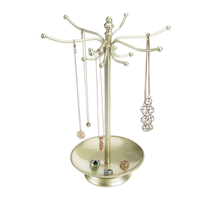 Factory Wholesale Brass Jewelry Stand Luxury <b>Ring</b> Holder Slanted Space Saving and Designer Look Natural Craft Handmade - Product Image 4